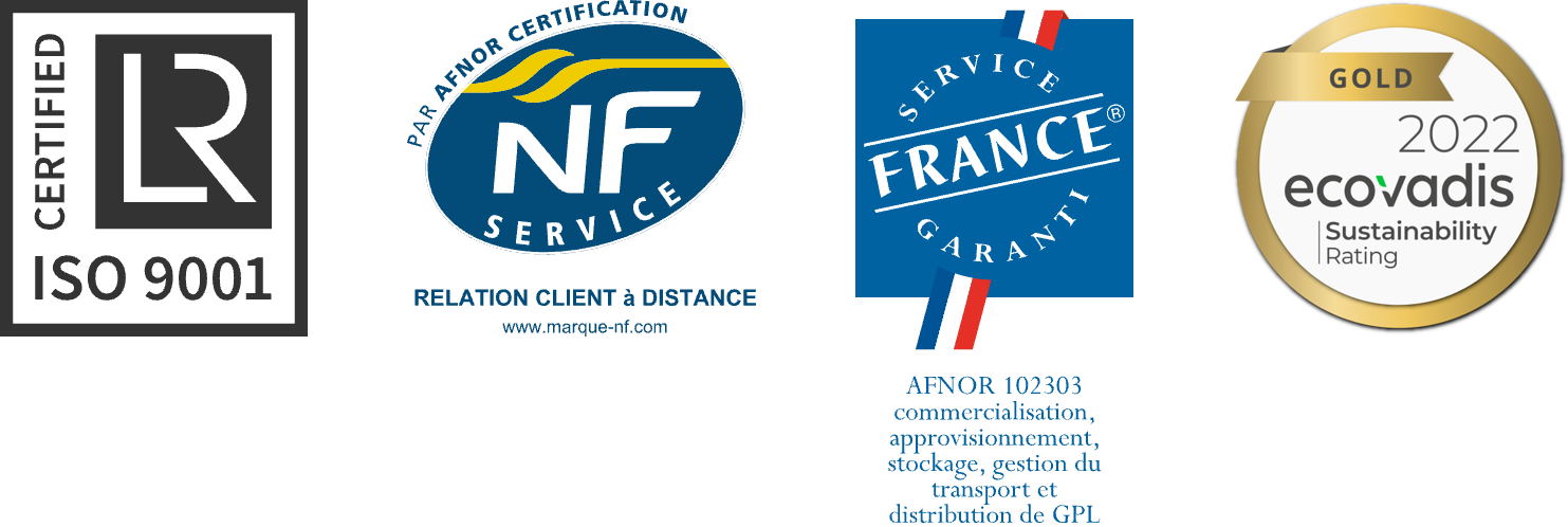 Certifications VITOGAZ FRANCE